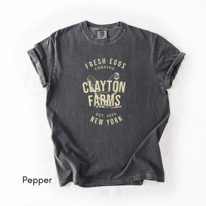 Custom Egg Farm Unisex Vintage Midweight T-shirt
