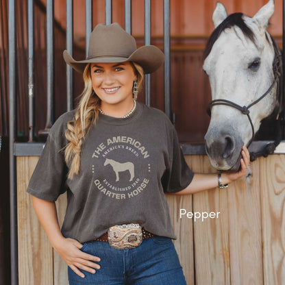American Quarter Horse Breed Unisex Vintage Mid-Weight T-shirt