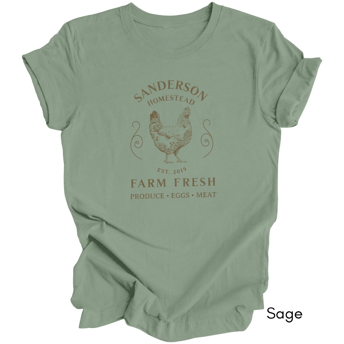 Custom Homestead/ Farm tee Gift for Homesteaders Personalized Farm Tshirt Homesteading Shirt Local Egg Produce Dealer T-shirt