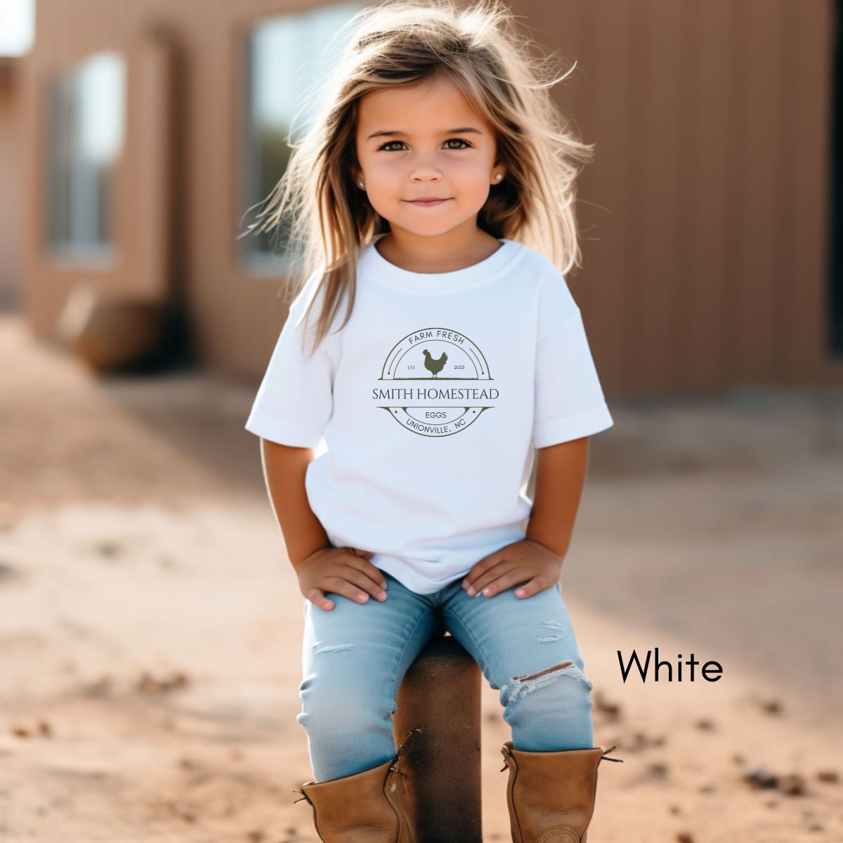 Custom TODDLER Egg Farm Unisex Tshirt