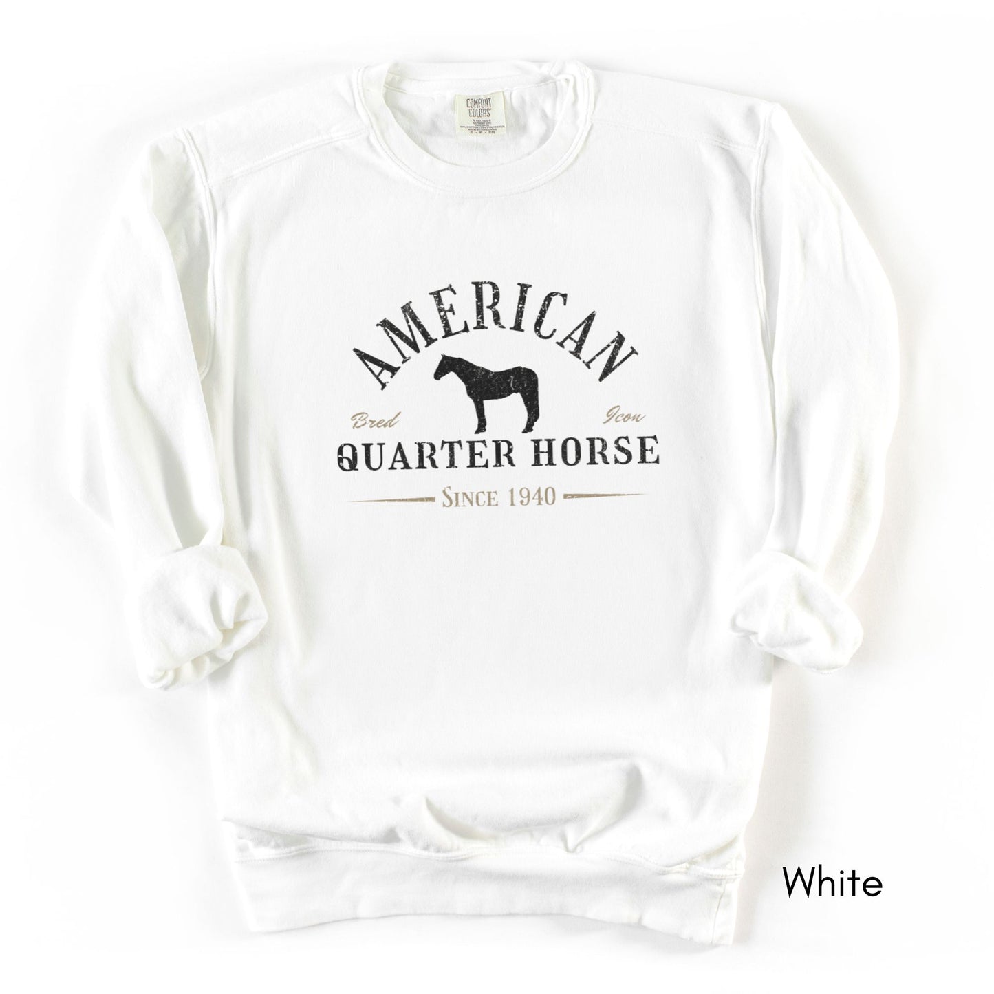 American Quarter Horse Garment-Dyed Vintage Style Sweatshirt
