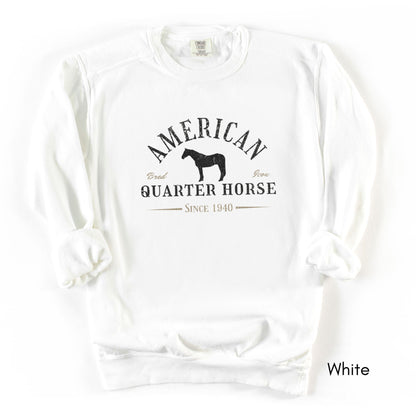 American Quarter Horse Garment-Dyed Vintage Style Sweatshirt