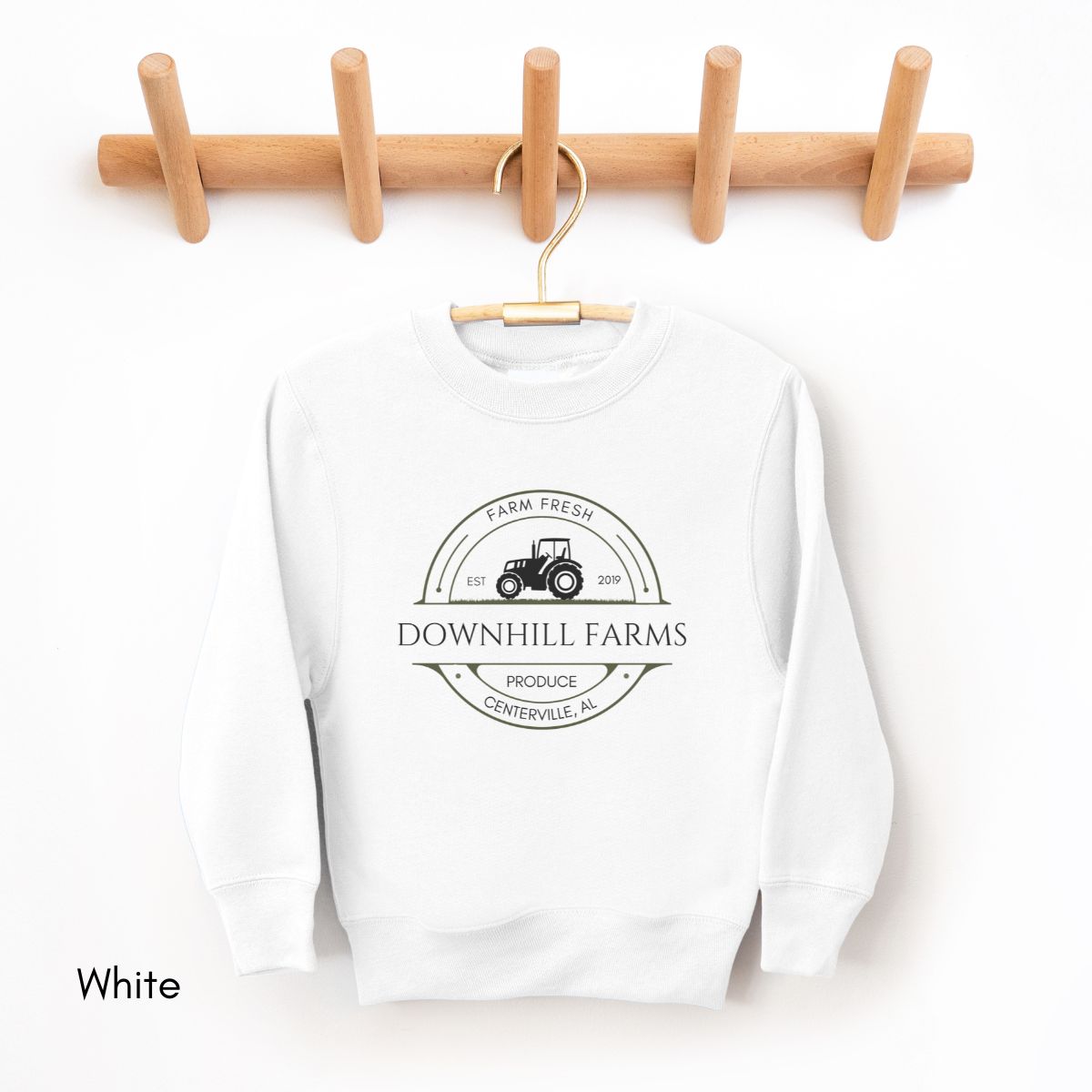 Custom Farm YOUTH/KIDS Crewneck Sweatshirt Personalized Local Produce Dealer Personalized Gift Farmer's Market Shirt Homesteading