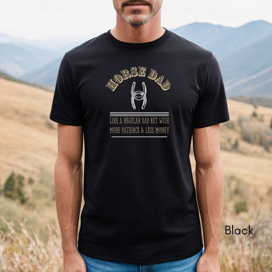 Horse Dad Tee | Unisex Jersey Short Sleeve Tee | Equestrain Dad Tee | Father's Day Gift | Gift for Dad | Horse Lover Tshirt